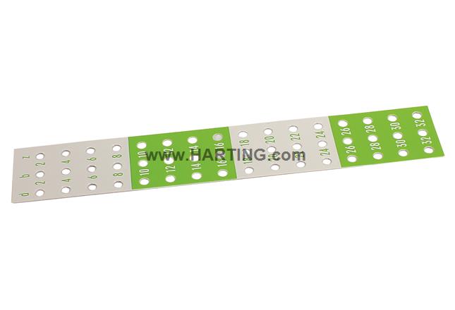 DIN-Power identification strip