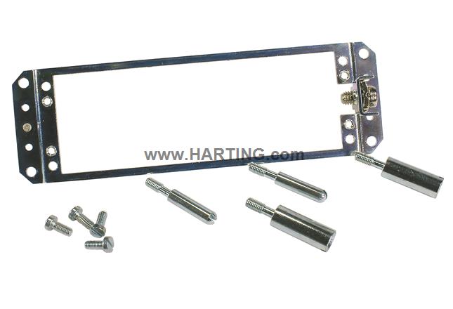 DIN-Power retaining frame