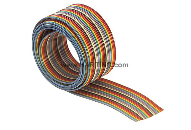 SEK CAB FLAT COLOR AWG28 24P 30,48M