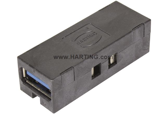 USB 3.0 HIFF Bulkhead coupler type A-A