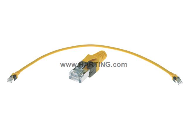 09474747101 RJI cable 4x2xAWG26/7 CAT6A PUR, 0.2m [하팅 HARTING]