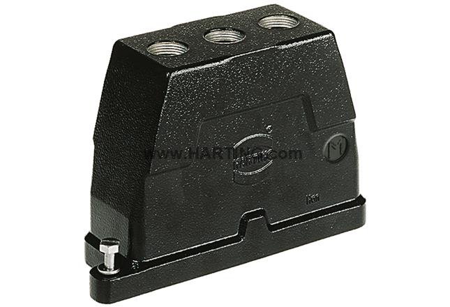 Han 24HPR Hood Top Entry 3xM25 Screw Lock