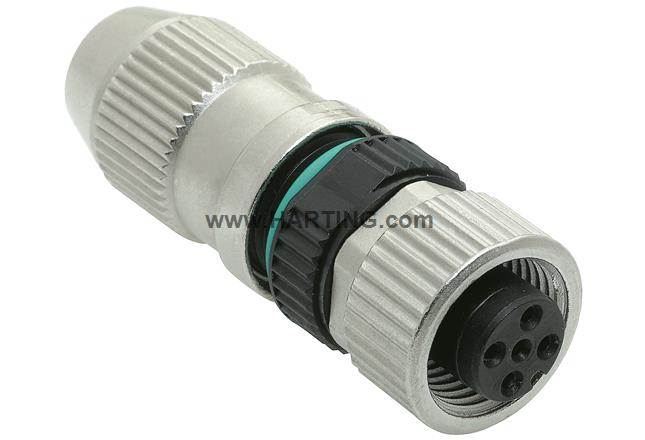 Circular Connector with Harax F 1 2/ 3-p