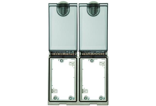 Double Frame, Ni plated, plastic cover