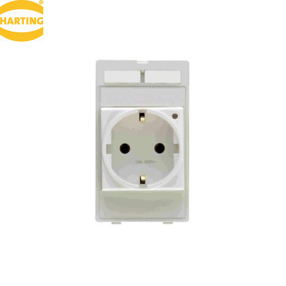 39500010001 Plug socket module Germany w. LED (VDE) [하팅 HARTING]